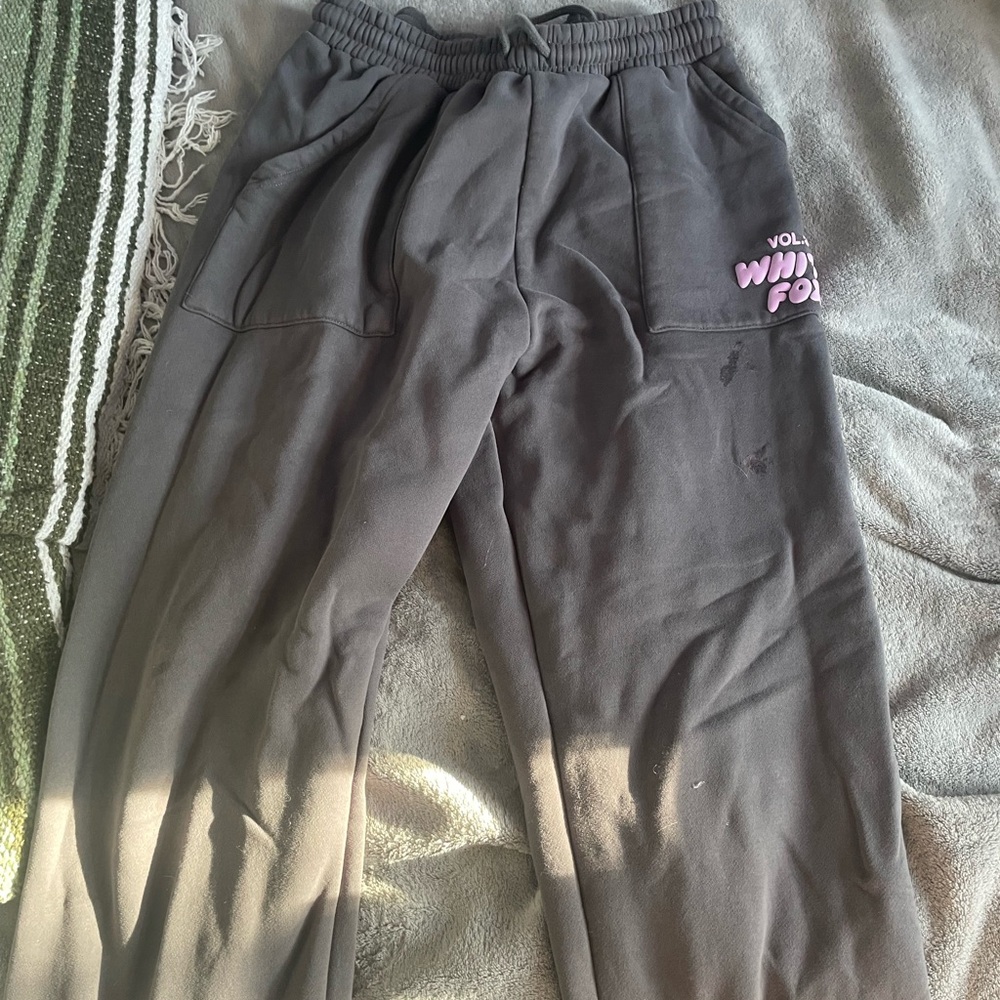 White Fox Gray Sweatpants
